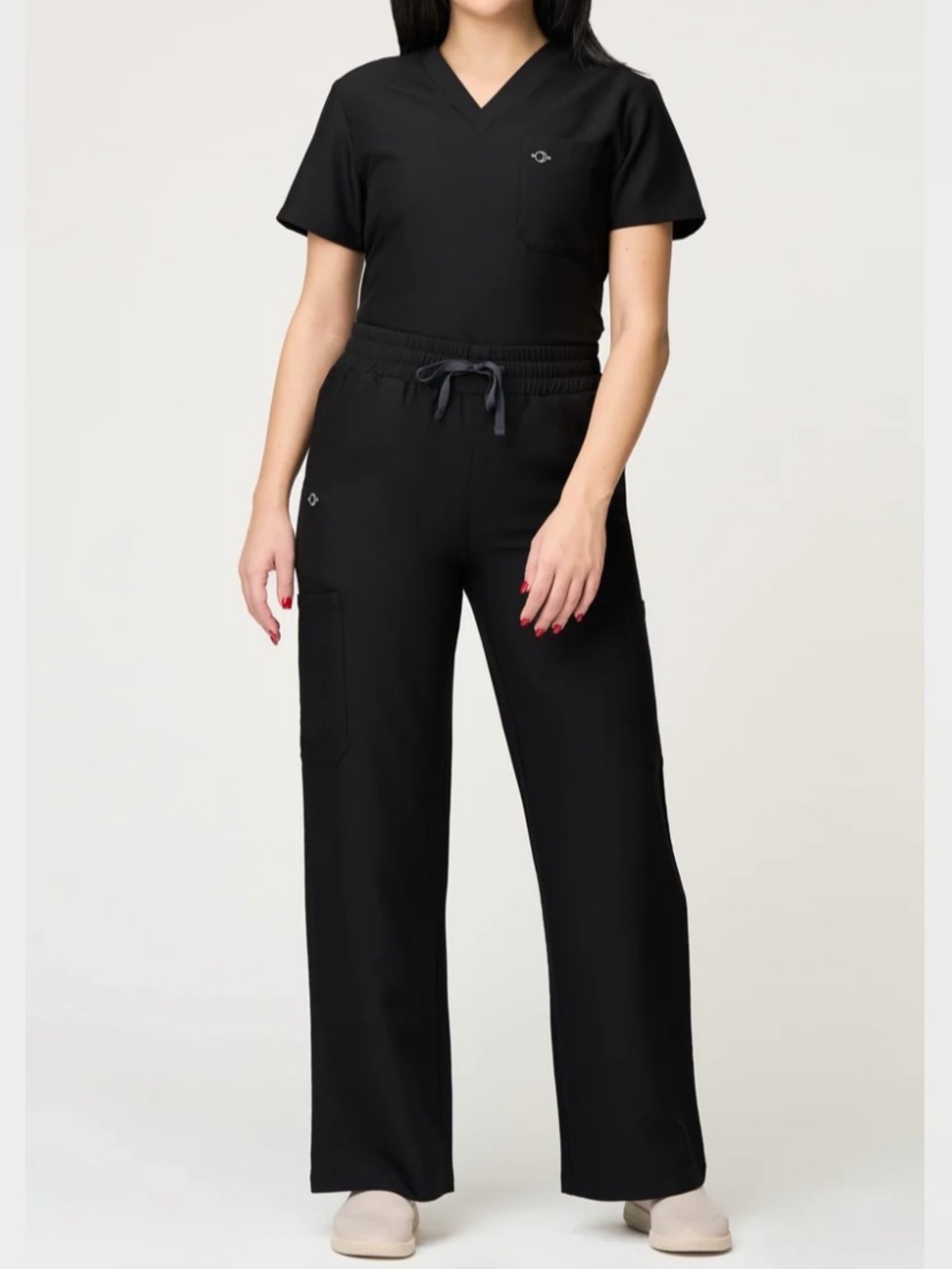 BNWT Luuna Scrub Cosmic 6-Pocket Scrub Wide-Leg Pant